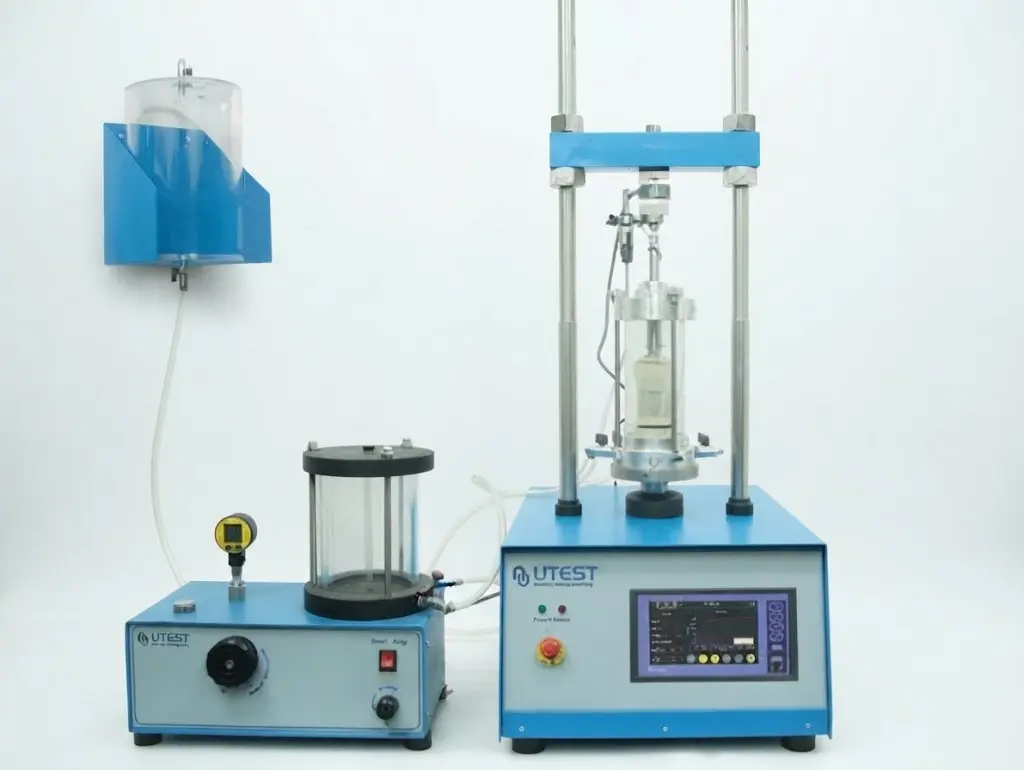 Compresión Triaxial UU de 70 mm de diámetro